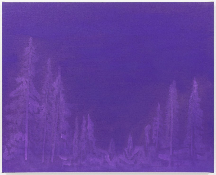 Benjamin Butler Purple (Landscape), 2018 Öl auf Leinen 80 x 100 cm 