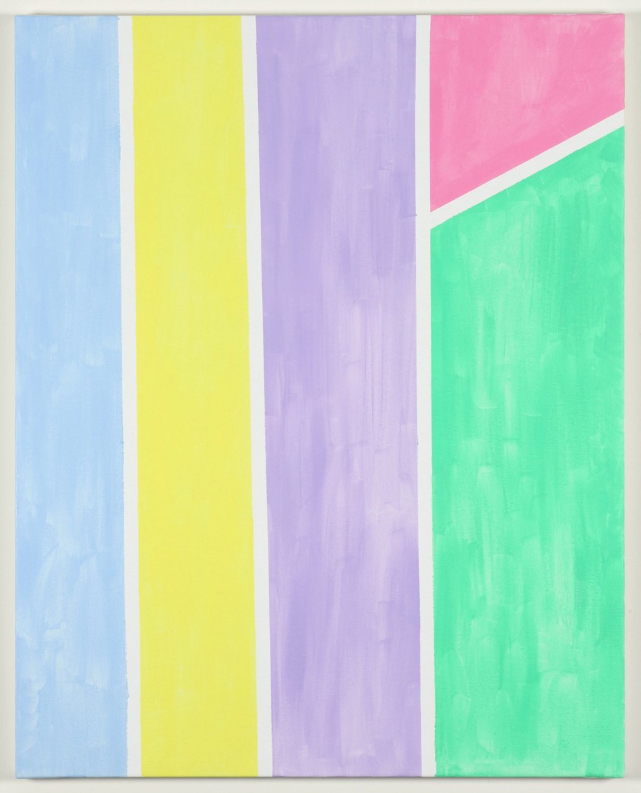 Benjamin Butler Untitled (Pastel Forest), 2012 oil on linen 100 x 80 cm 