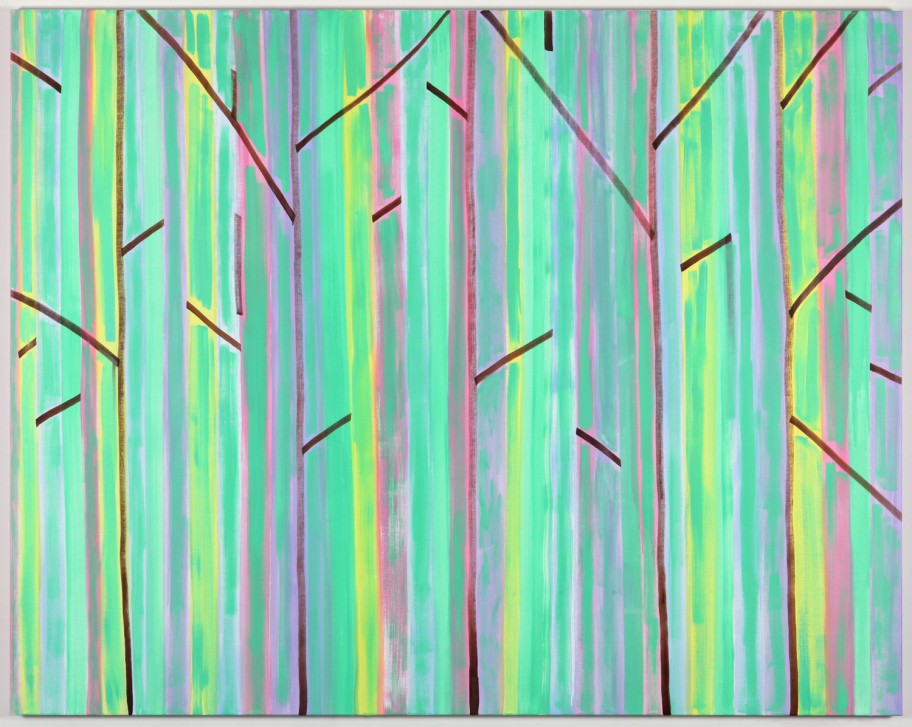 Benjamin Butler The Pastel Forest, 2012 oil on linen 190 x 240 cm 