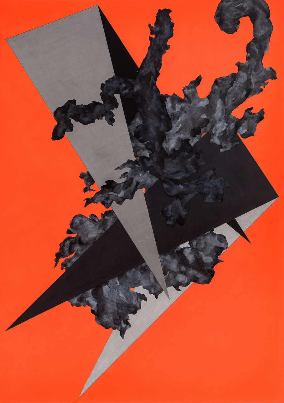 Adriana Czernin Untitled, 2022Acryl, Aquarell, Bleistift, Kreide und Gouache auf Papier 169,5 x 120 cm 