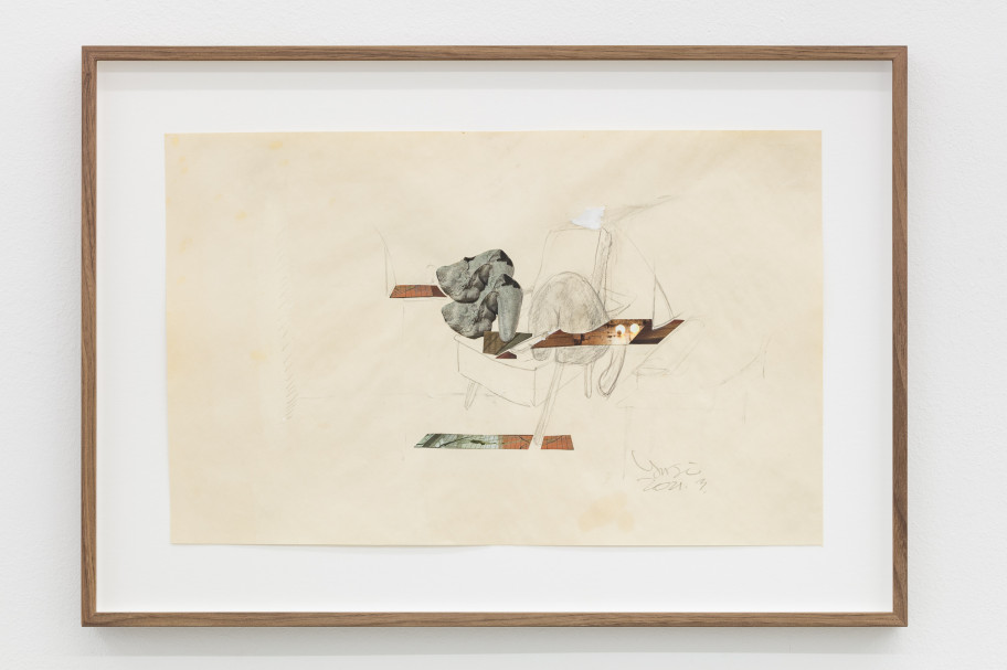  Yu  Ji Untitled, 2021collage on paper 27.2 x 42.2 cm 