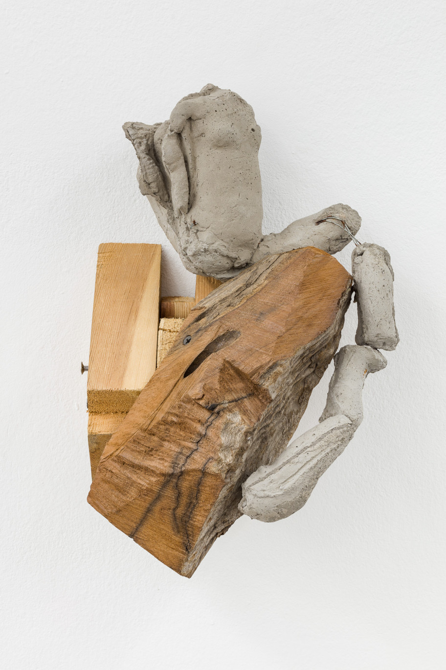  Yu  Ji Flesh in Stone – Ghost No. 7, 2020This work exists in four different versions + 1 A.P. cement, wood, iron wire, iron nail 33 x 23 x 20 cm 