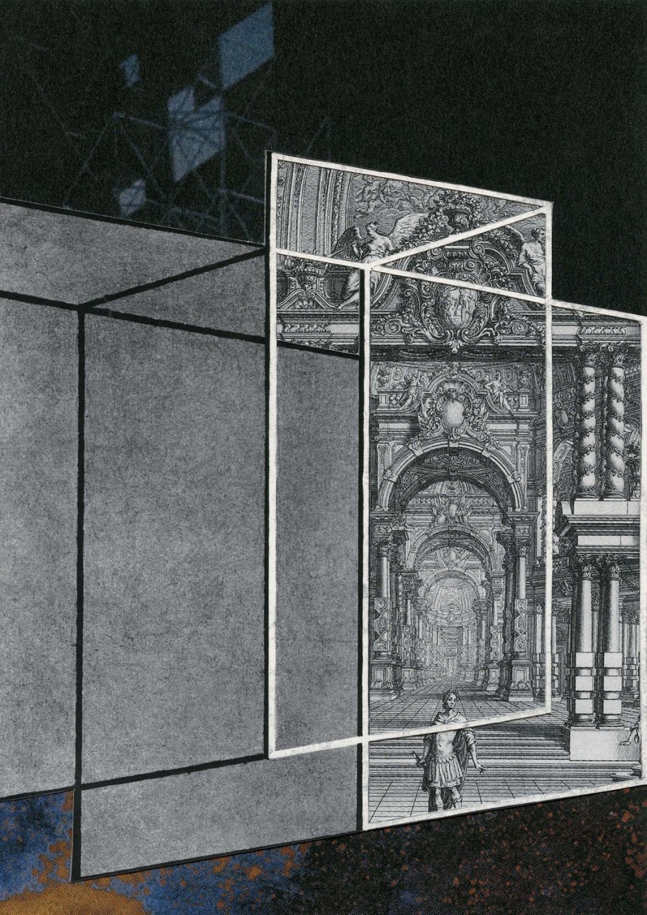 Jakob Kolding Spaceman, 2019collage on paper 23,8 x 16,8 cm 