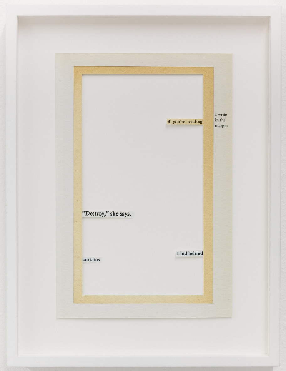 Jakob Kolding Destroy, 2019collage on paper 18.5 x 12.3 cm 