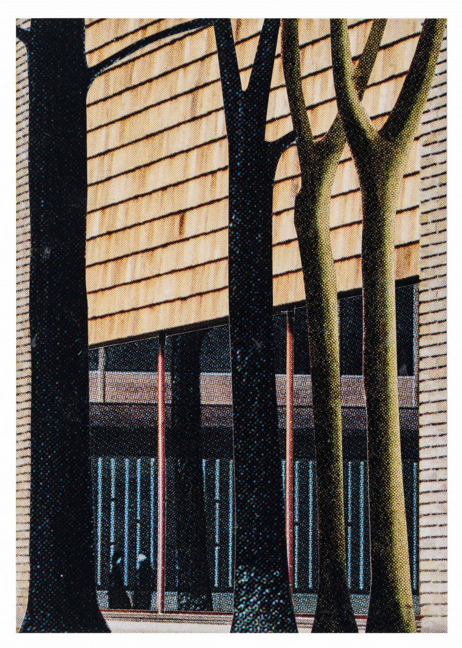 Jakob Kolding 2023collage on paper 15 x 10,5 cm 