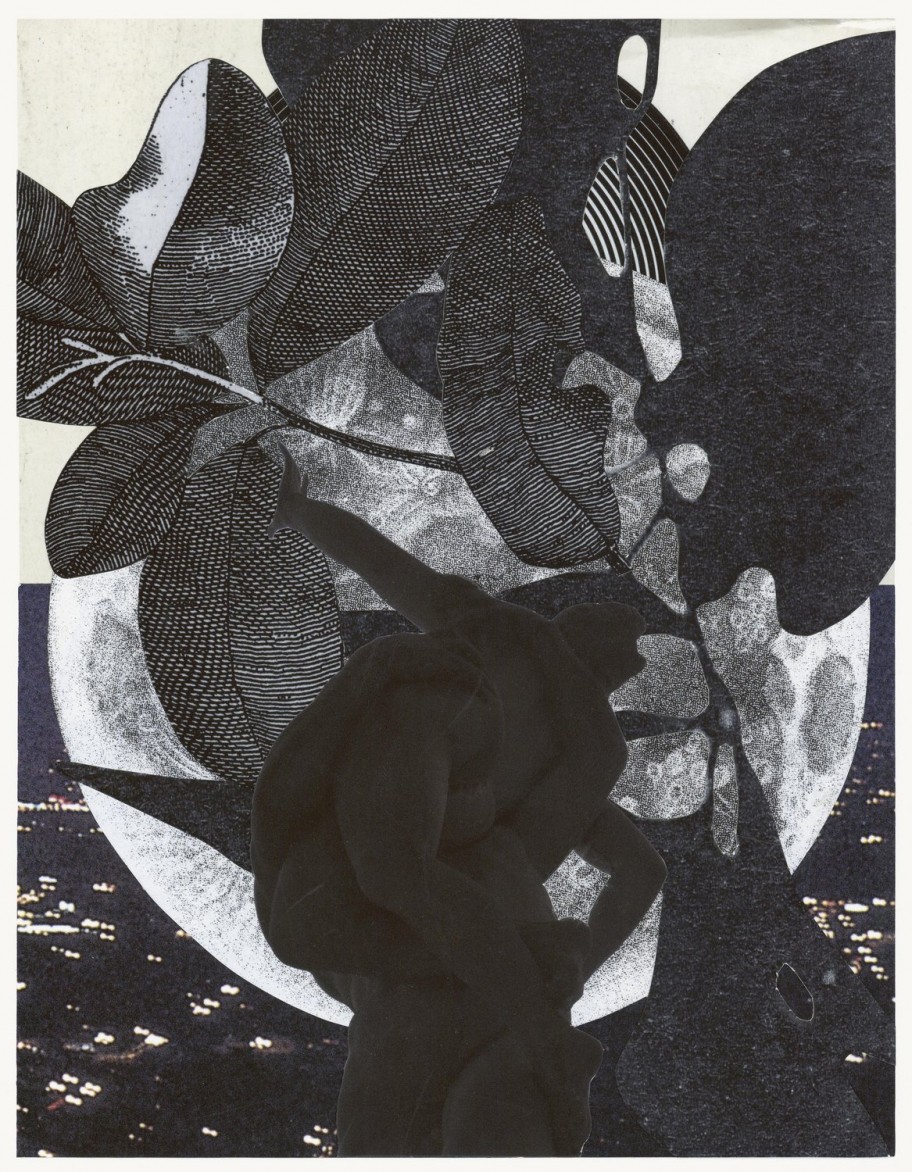 Jakob Kolding Night, 2014 collage on paper 32,6 x 25 cm 