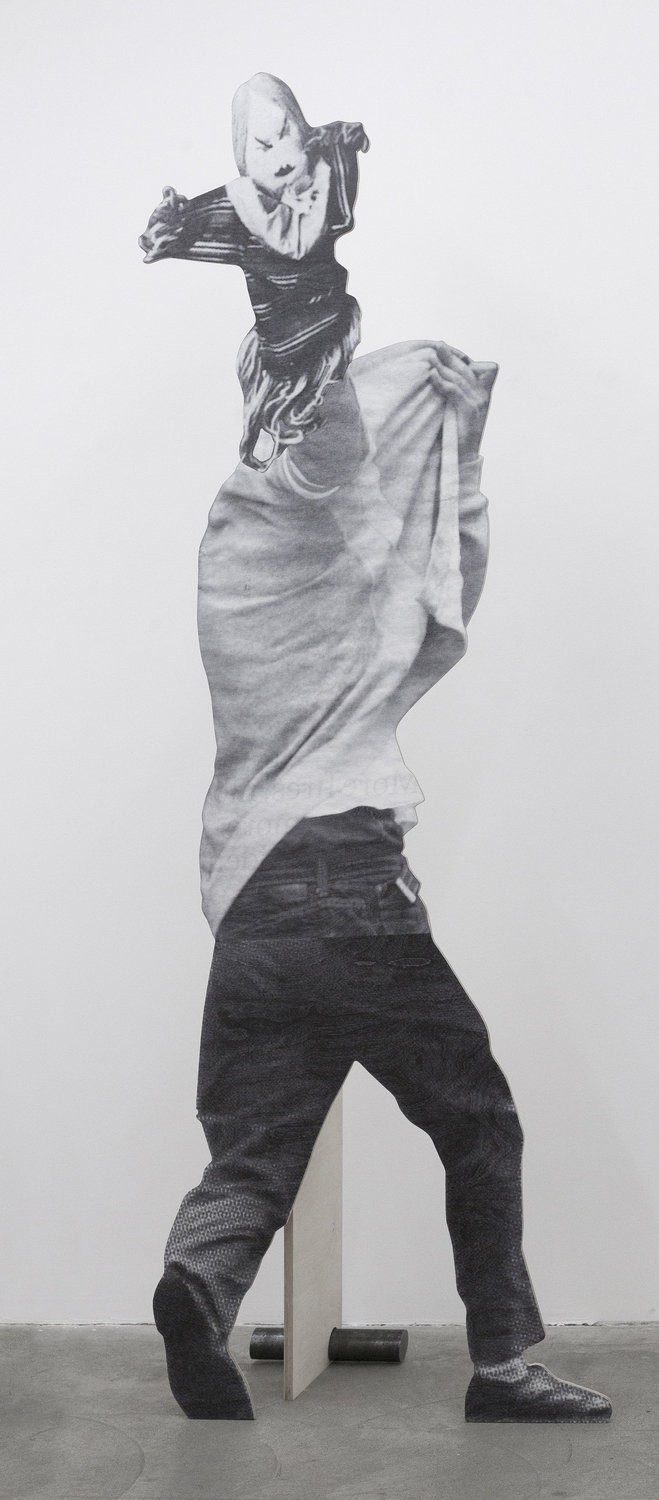 Jakob Kolding The Puppet, 2014 digital print on birch veneer 241,99 x 102,46 x 40 cm 