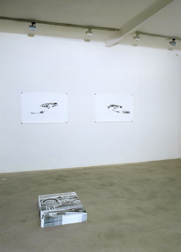 Jakob Kolding Ausstellungsansicht Galerie Martin Janda, 2002