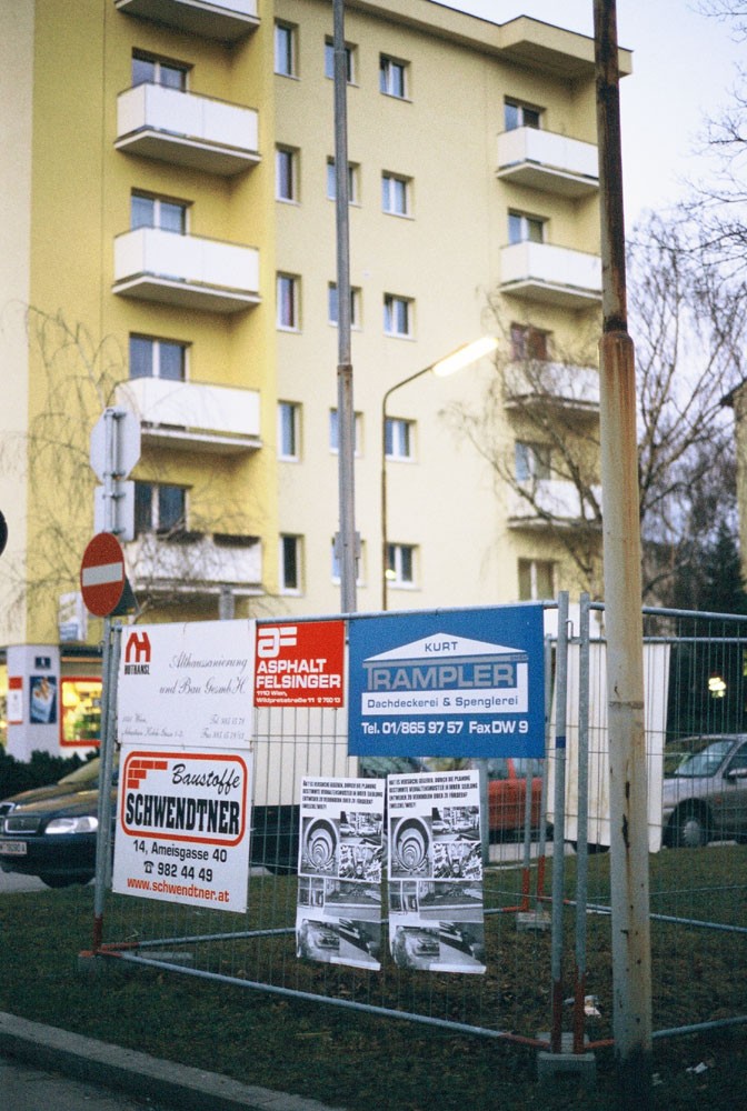 Jakob Kolding Vienna City Views with poster, 2002 