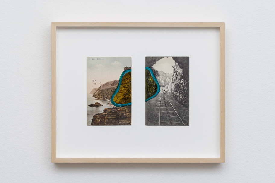 Roman Ondak Fluid Border, 2022Acryl und Tinte auf Postkarten 13,8 x 20,4 cm 
