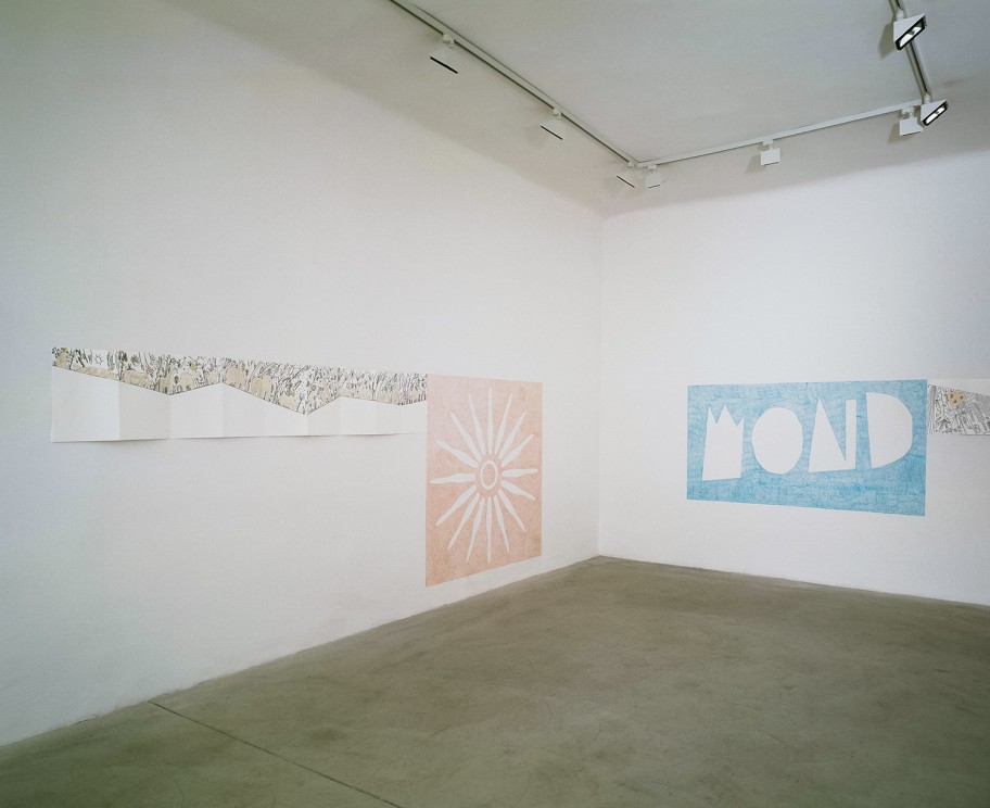 Peter Pommerer Ausstellungsansicht, Galerie Martin Janda, 2000