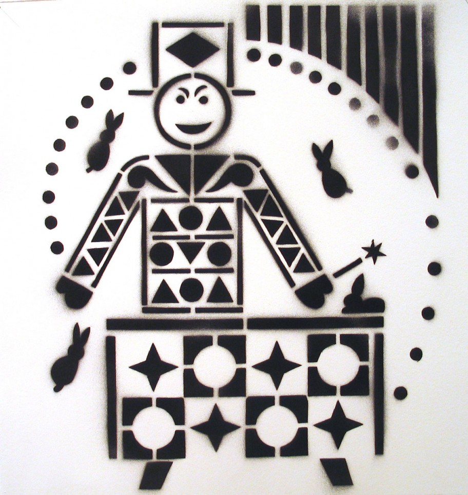 Peter Pommerer Ohne Titel, 2003 Marabu auf Papier 49,5 x 47,5 cm 