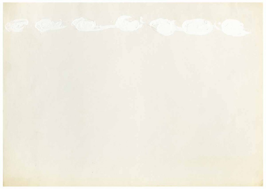 Mladen Stilinović Bijele mrlje (White blots), 1975acrylic on paper 20,9 x 29,6 cm 