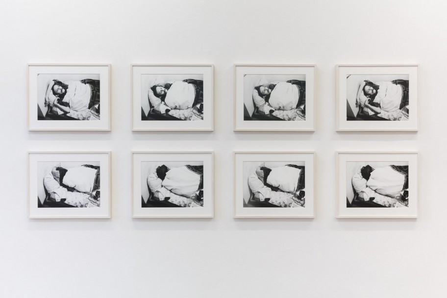 Mladen Stilinović Artist at Work, 1978b&w photographs 8 parts, each 28,5 x 38,5 cm 