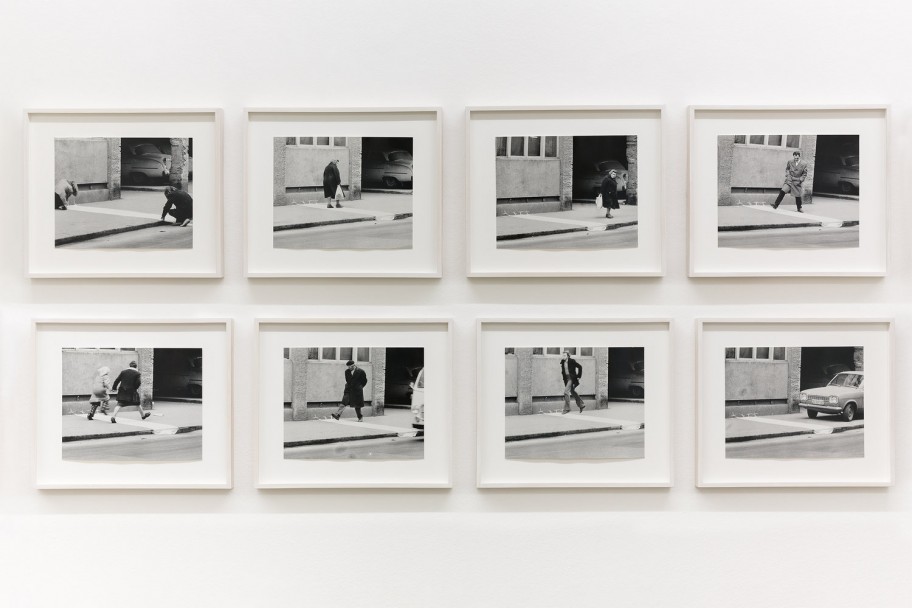 Mladen Stilinović Korak gaze (Cotton Pad Step), 1975b&w photographs 8 parts, each 36.3 x 42.3 cm 
