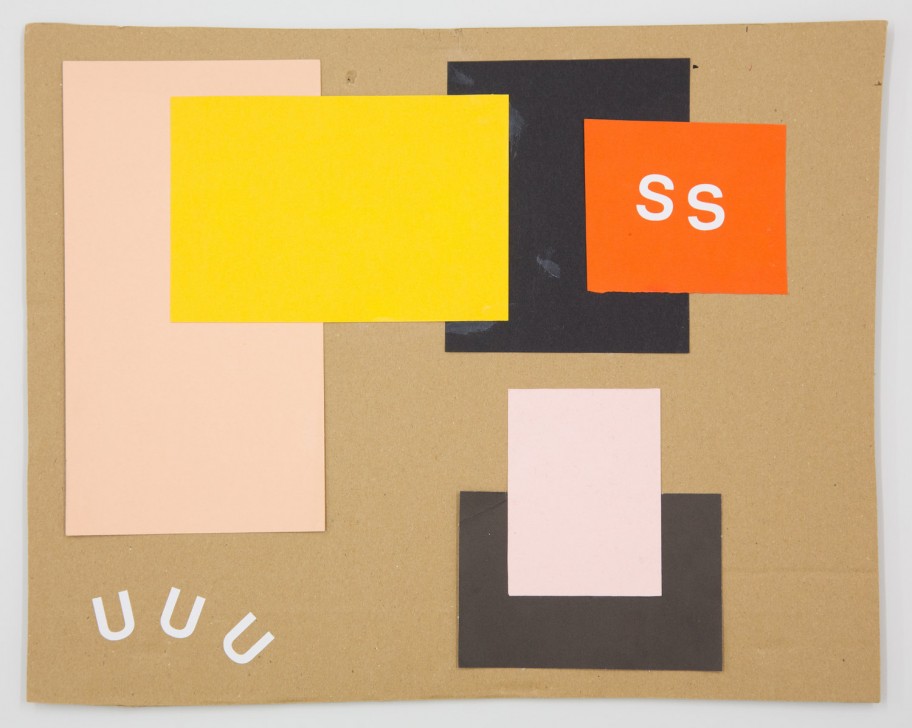 Mladen Stilinović SS-UU, 2007coloured paper, letterset on cardboard 30 x 38 cm 