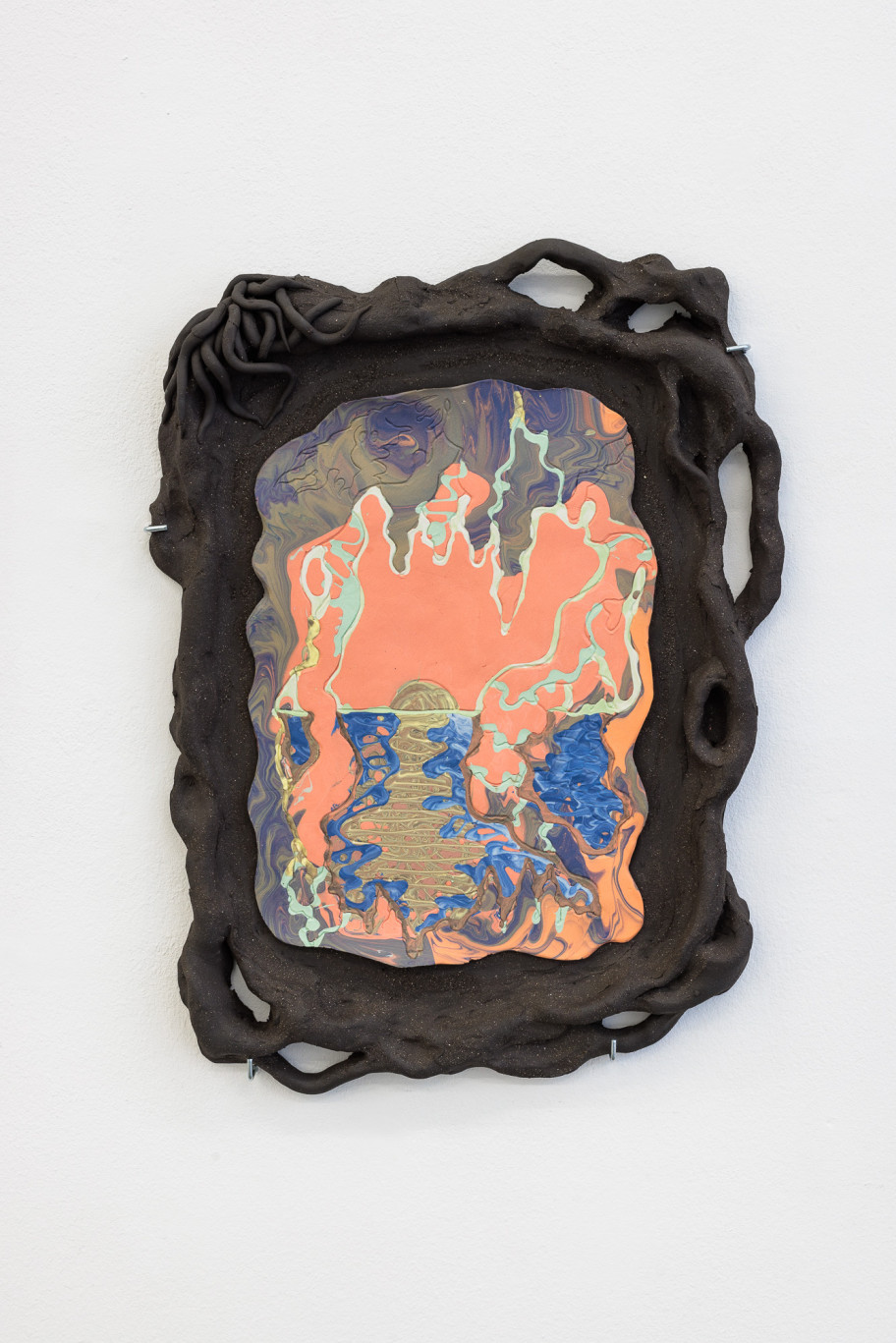 Chin Tsao Melancholic Blaze, 2023 porcelain, ceramics, epoxy 53 x 39 x 5 cm 