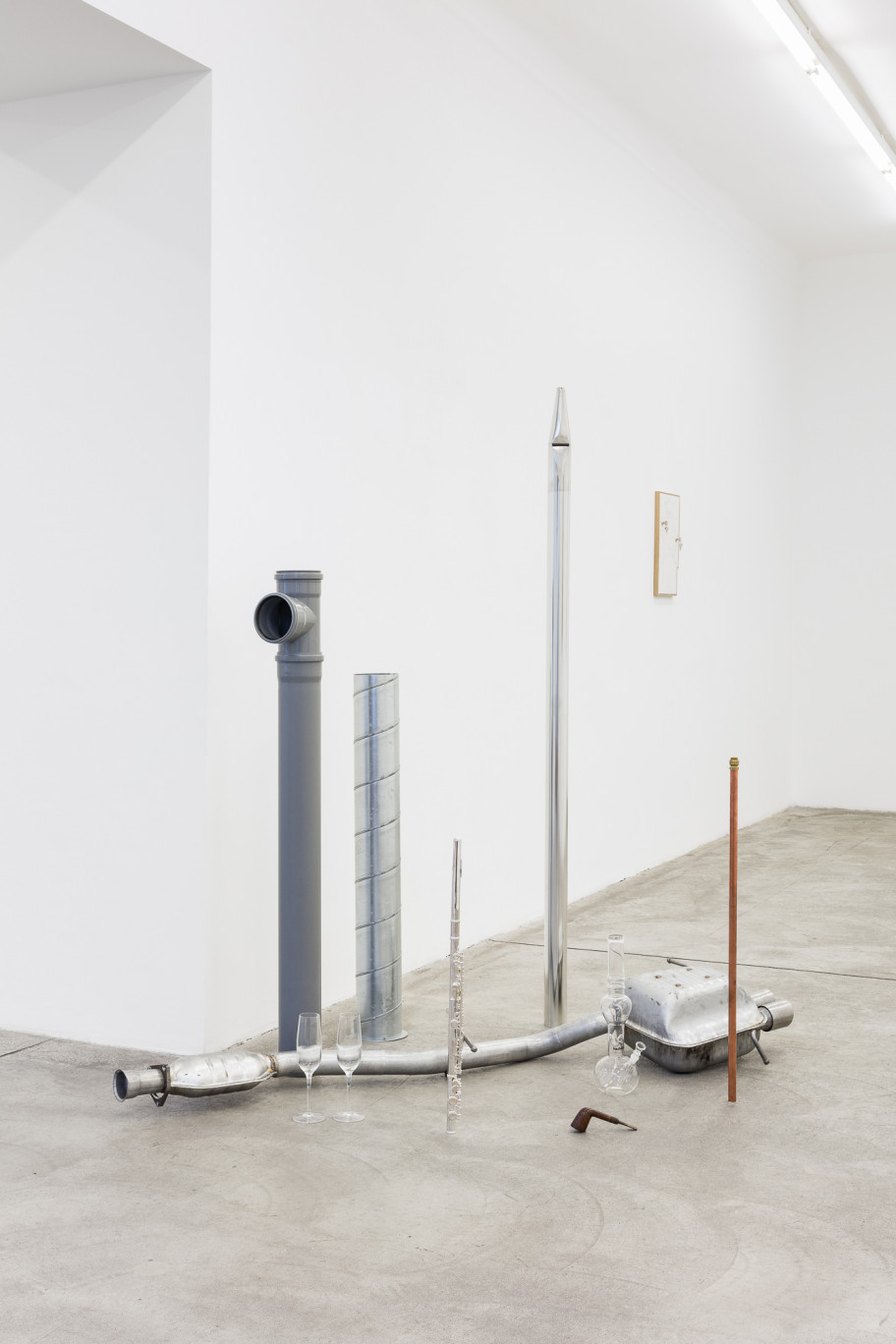 Simon Dybbroe Møller  Untitled, 2021 pipes & flutes  Foto: Kunst-Dokumentation.com 