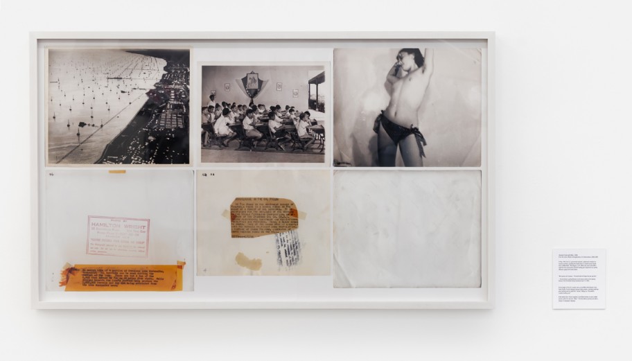 Alessandro Balteo-Yazbeck & Media Farzin  Standard Creole with Bikini, 1940s. From the series Modern Entanglements, U.S. Interventions, 2006-2009Custom framed C-print and wall label Installation dimensions 92,7 x 195 cm 