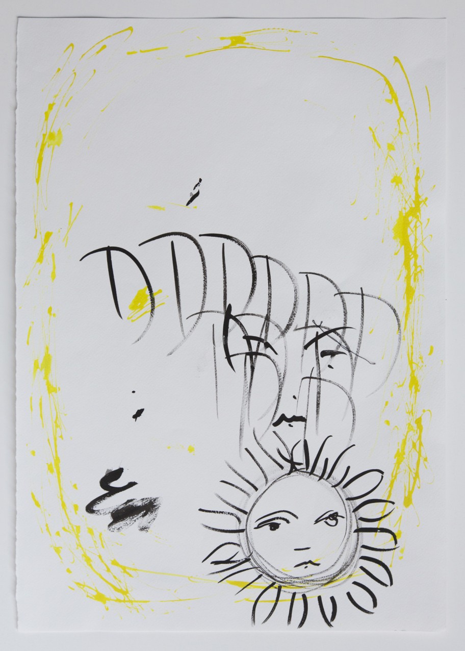Lucy Stein  Miserable Summer, 2013 Tinte auf Papier 50 x 35 cm 