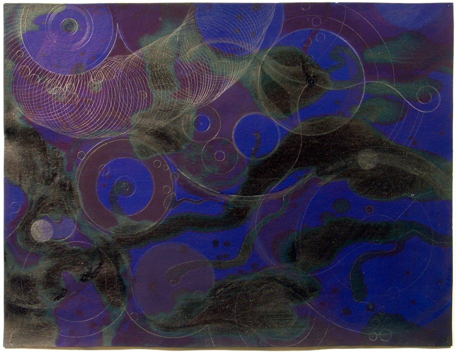 Peter Battisti  Ohne Titel, 1990 Mischtechnik auf Papier 39,34 x 51,7 cm 