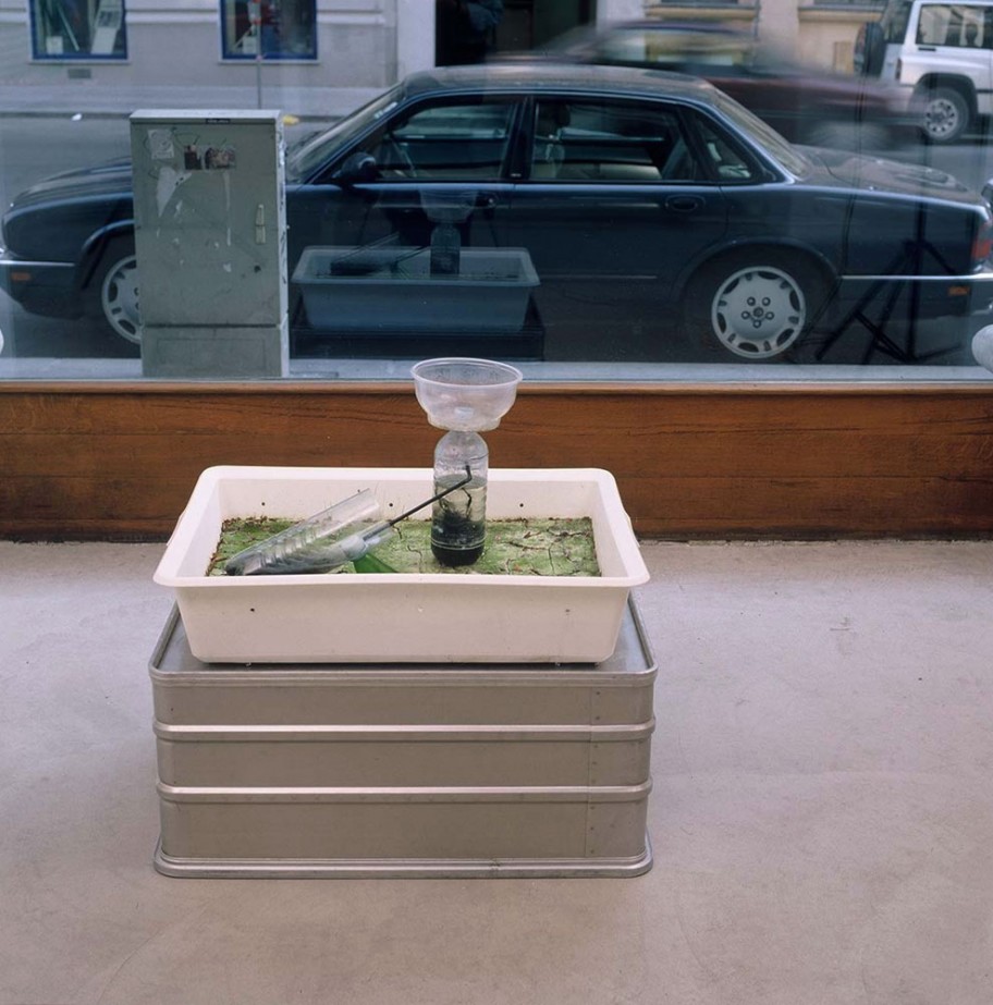Lois & Franziska Weinberger Garten, 2000 Ton, Flechten und Moose, Kunststoffbehälter 73 x 56 x 69 cm 