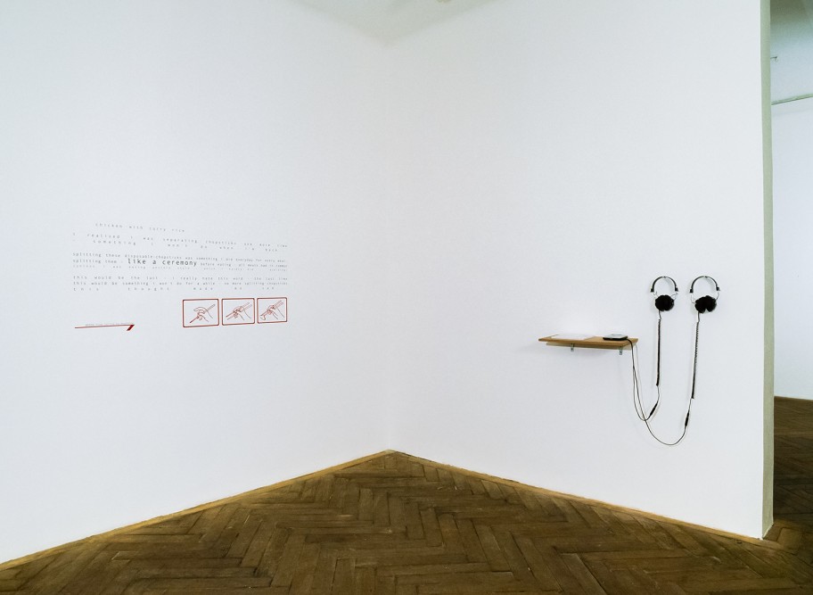 Jun Yang Ausstellungsansicht, Raum Aktueller Kunst, 1999