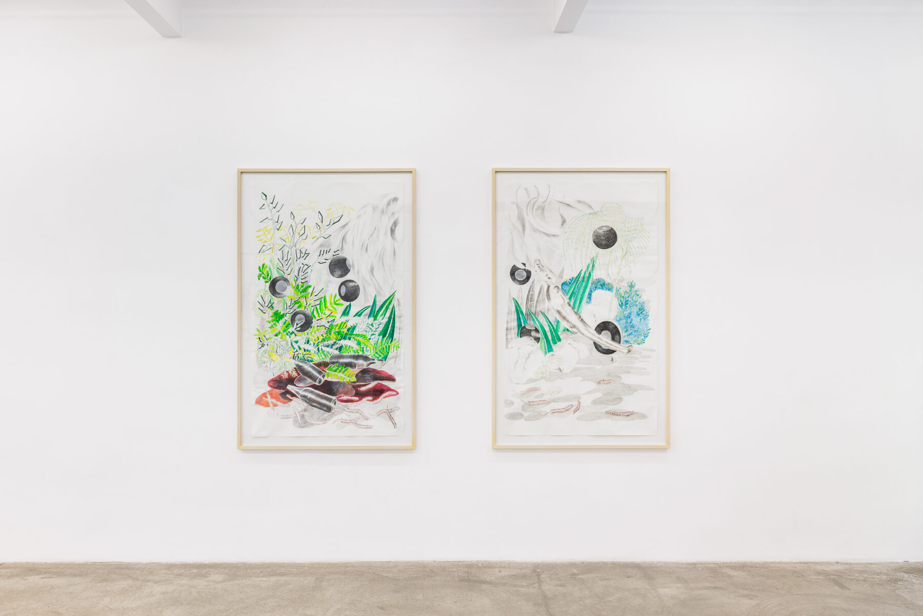 Christine & Irene Hohenbüchler, footnotes on 3-4..., 2015